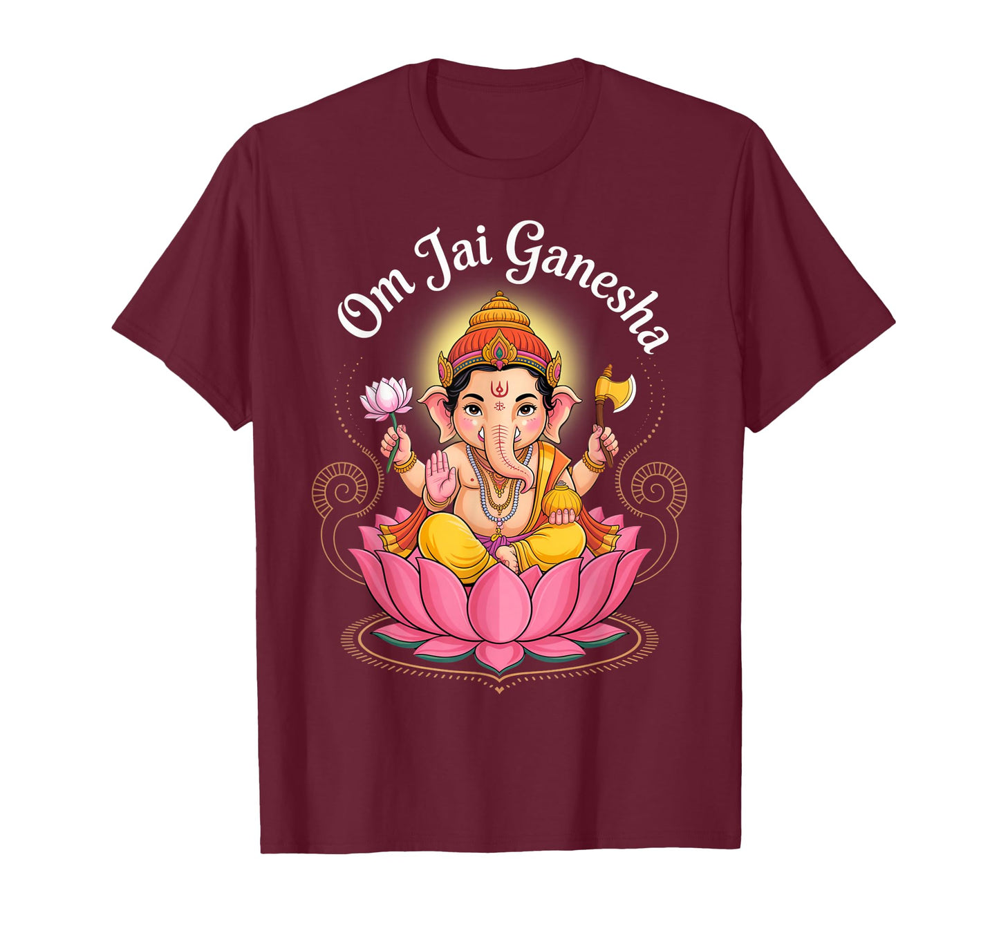 Hindu Ganesha Puja Elephant God India Meditation Yoga Murti T-Shirt