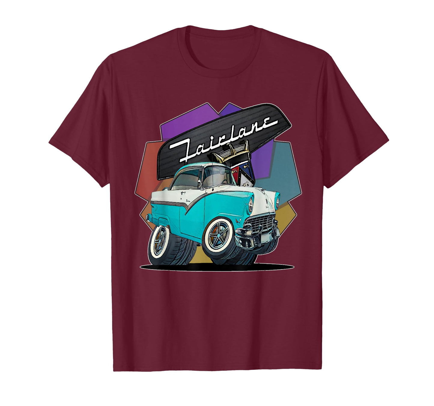 1956 56 fairlane, classic car art T-Shirt