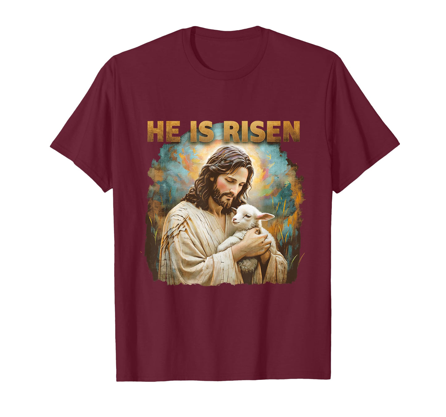 Jesus The Lamb Of God Happy Easter Christian He Is Risen T-Shirt