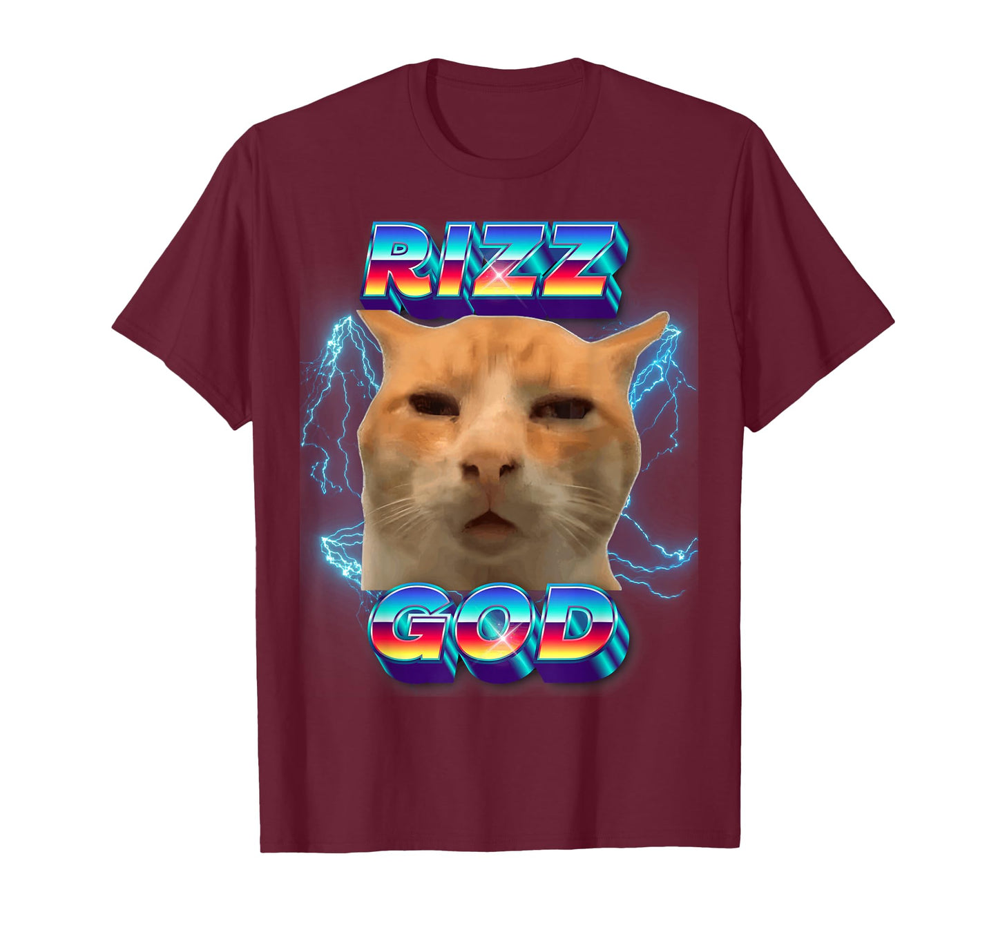 Rizz God Cat Meme Funny Memes Internet Memes Gen-Z Memes Kid T-Shirt