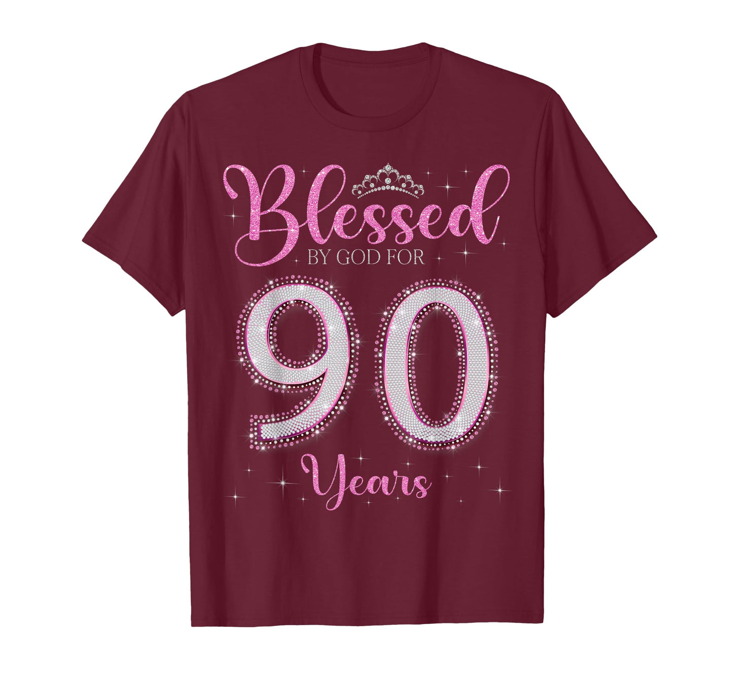 Blessed By God For 90 Years Old 90th Birthday 90th Bday T-Shirt