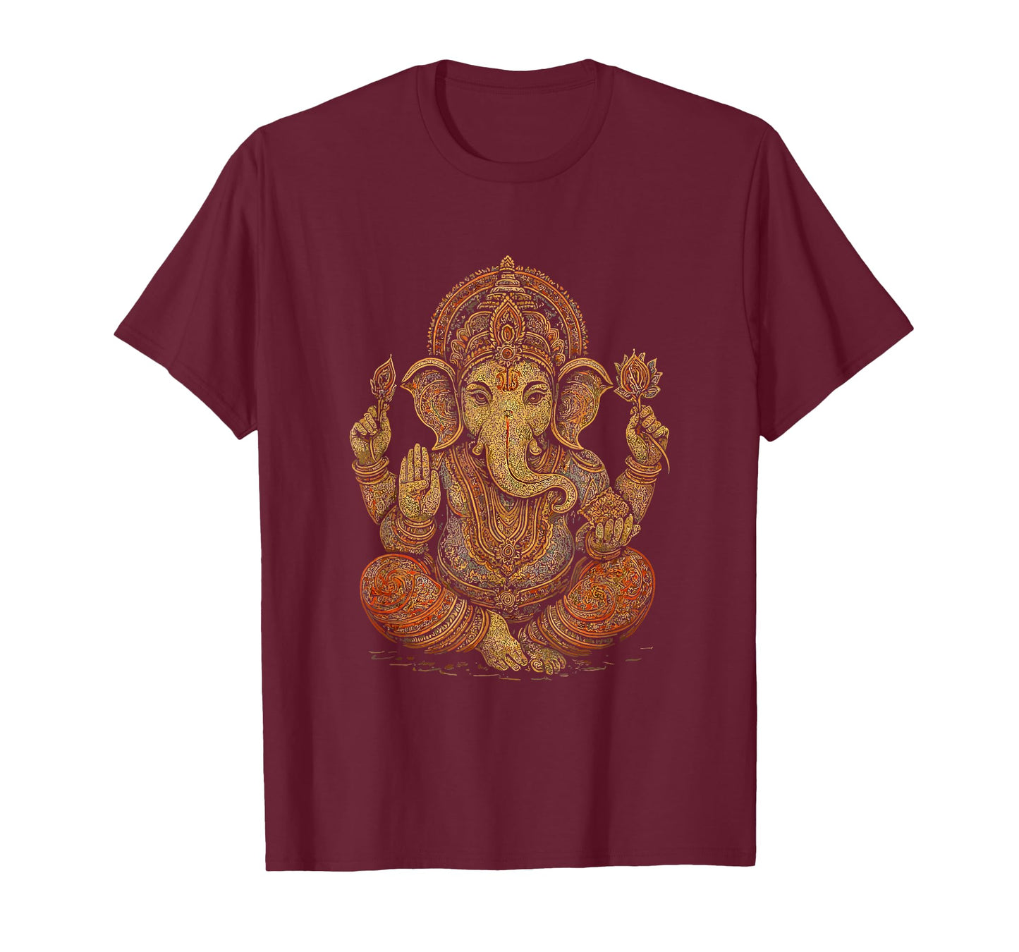 Ganesh Symbol Yoga Hindu Elephant God Ganesha Puja T-Shirt