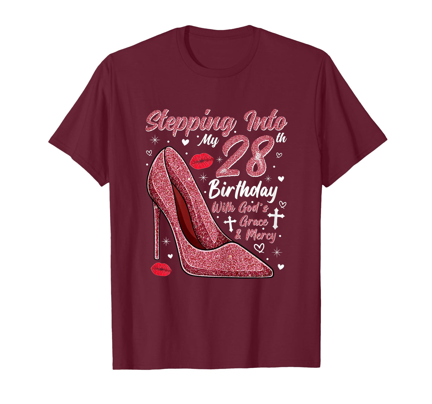 Stepping Into My 28th Birthday Ladies 28 Year Old T-Shirt