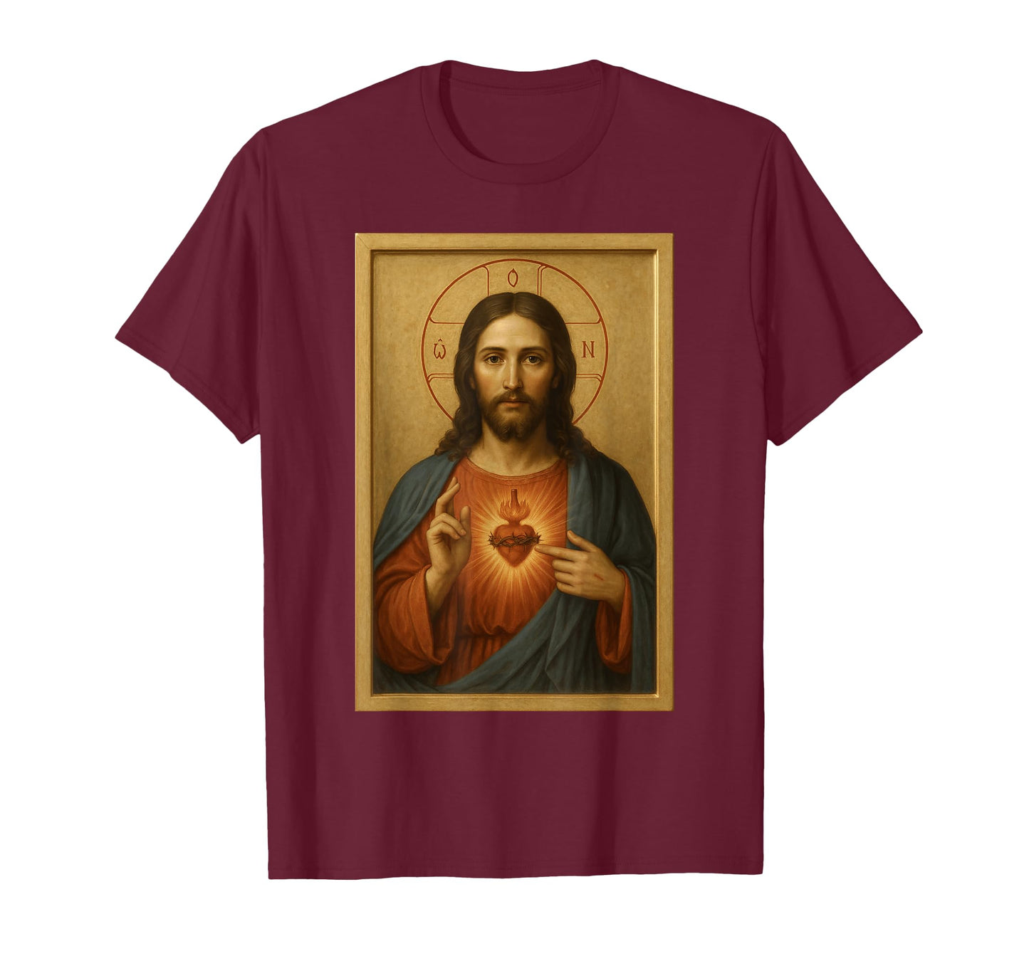 The Heart of Jesus Christ - Catholic Icon Sacred Heart T-Shirt