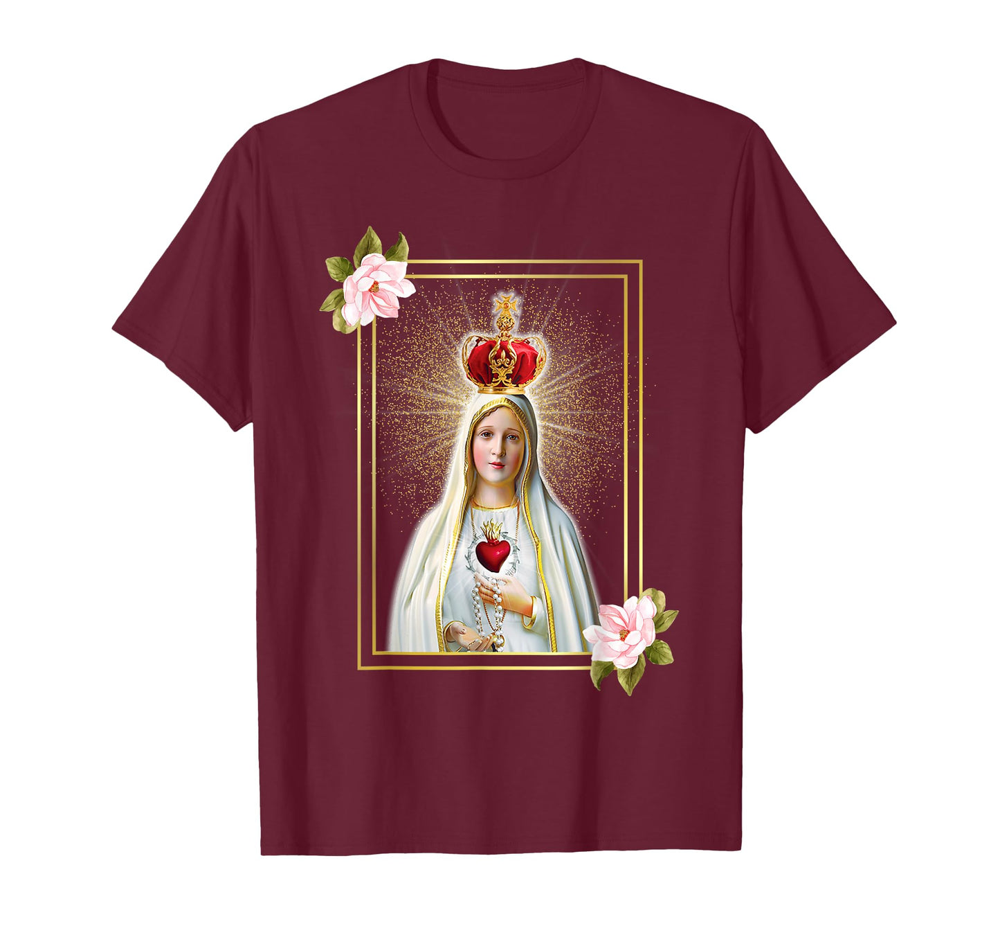 Our Lady of Fatima Immaculate Heart of Blessed Virgin Mary T-Shirt
