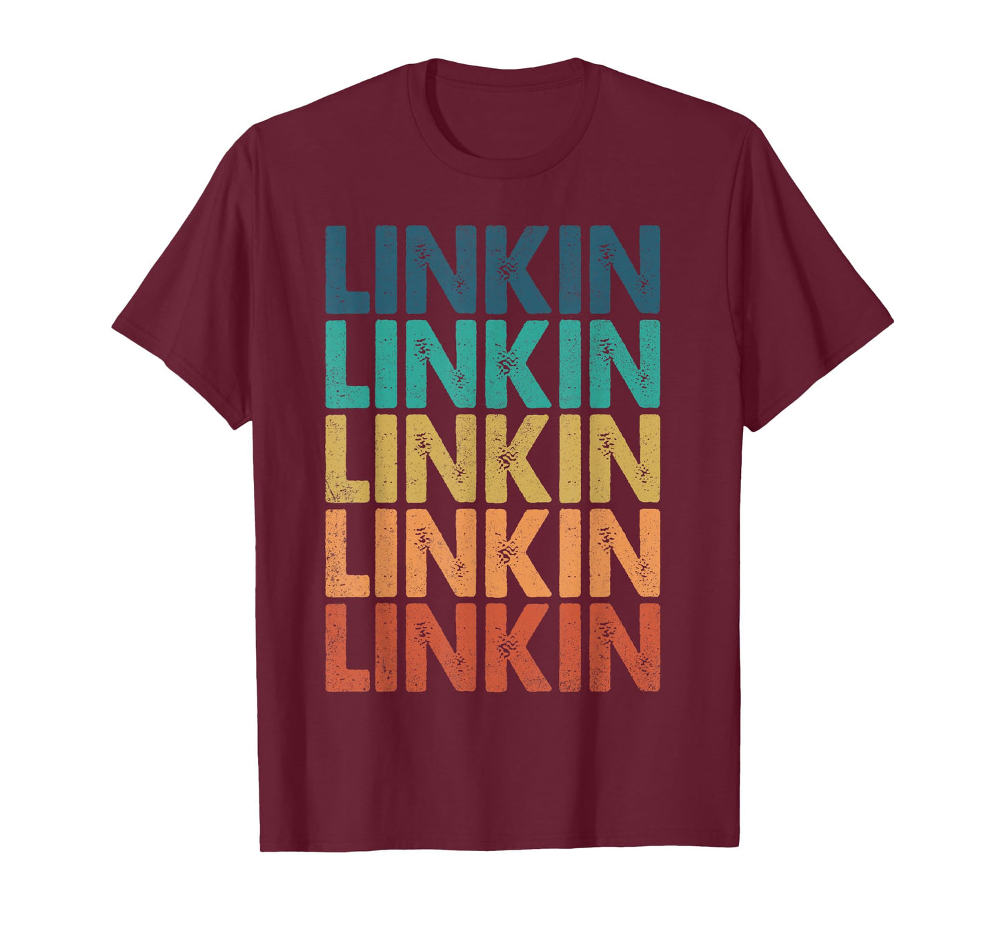 Vintage Linkin Personalized Name I Love Linkin Retro Meme T-Shirt