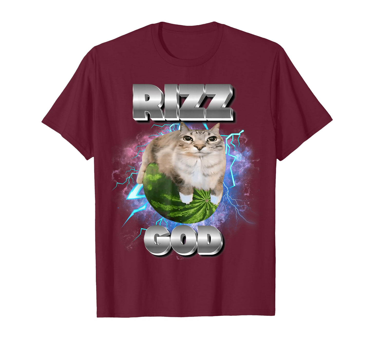 Rizz God Cat Meme Funny Memes Internet Memes Gen-Z Memes Kid T-Shirt