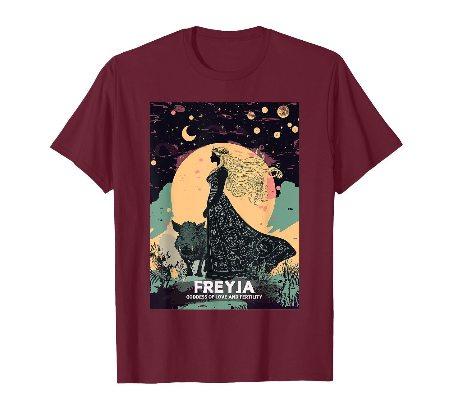 Freya Goddess Freyja Viking Norse Mythology Celtic Knot T-Shirt