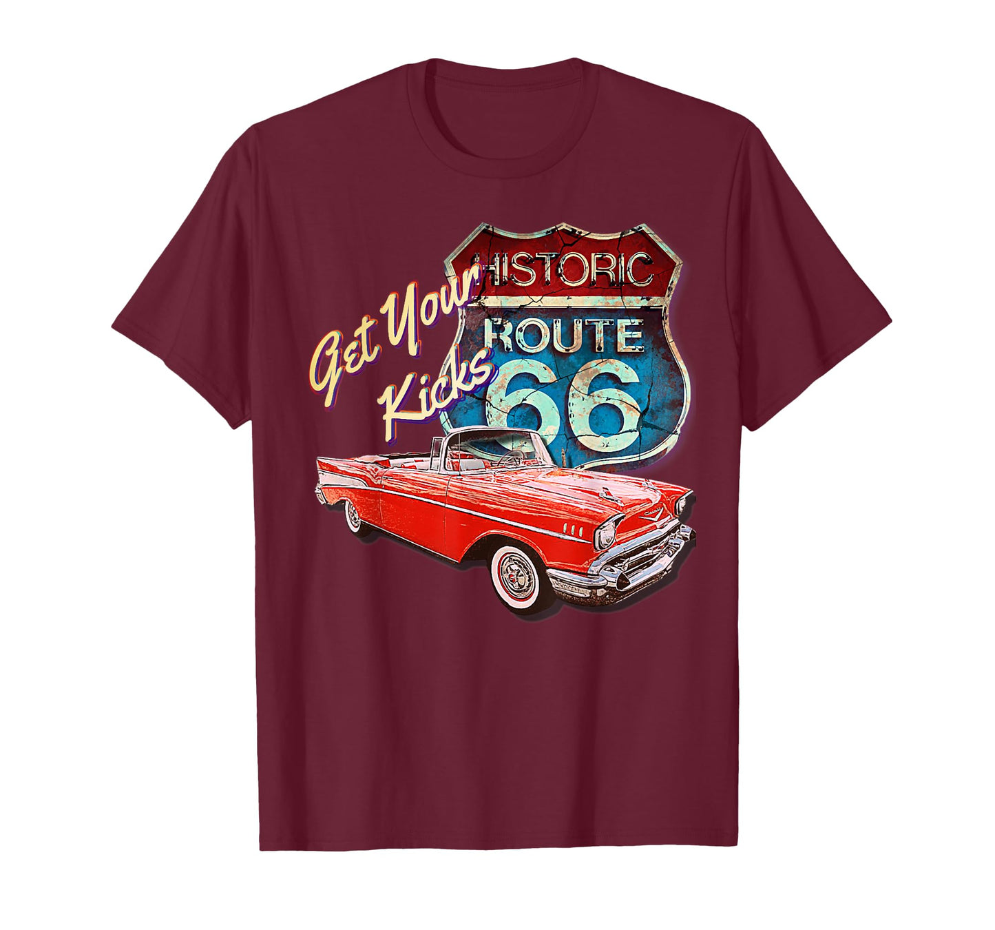 1957 57 chevys truck bel air vintage retro car street T-Shirt