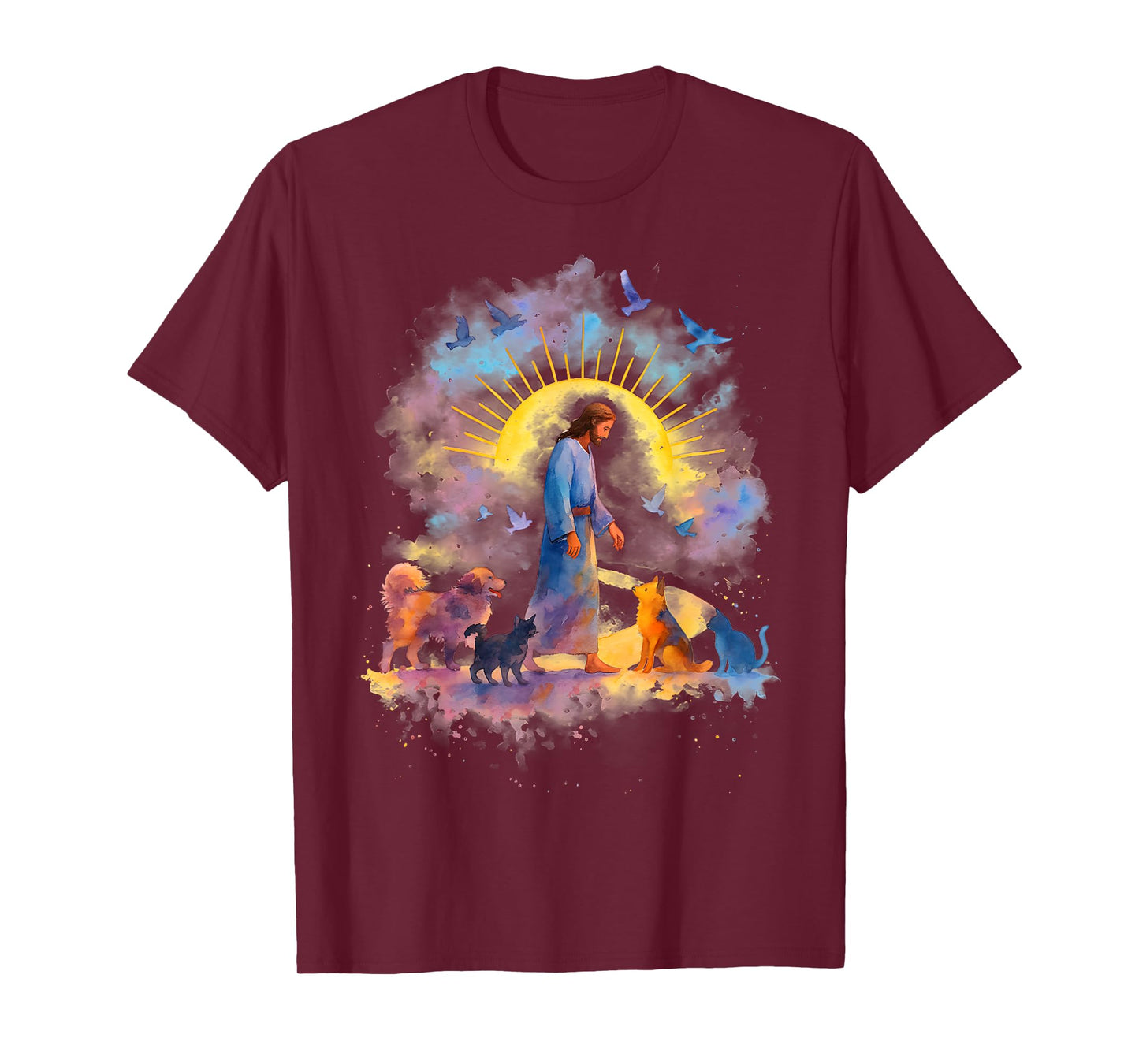 Jesus Loves Animal God Christian Pet Lovers T-Shirt