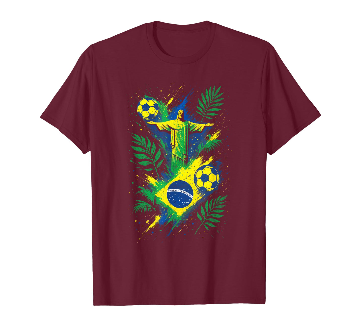 Soccer Brazil Football Christ Rio Culture T-Shirt