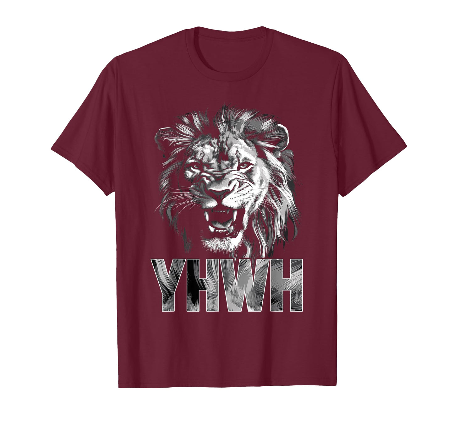 Yhwh Lion Of Judah Yahweh In Hebrew Jesus Christian T-Shirt