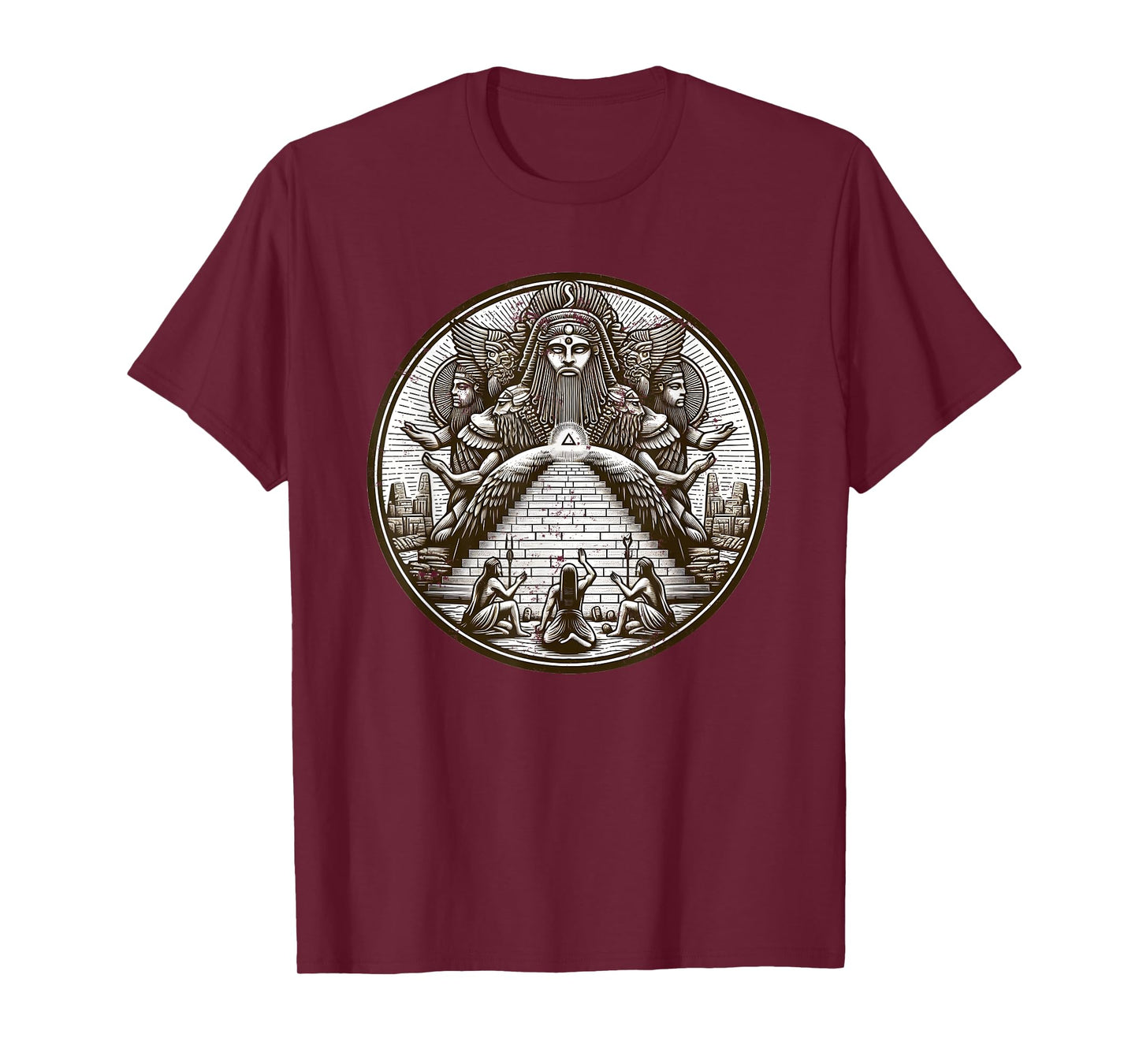 Anunnaki Sumerian Gods with Pyramid T-Shirt