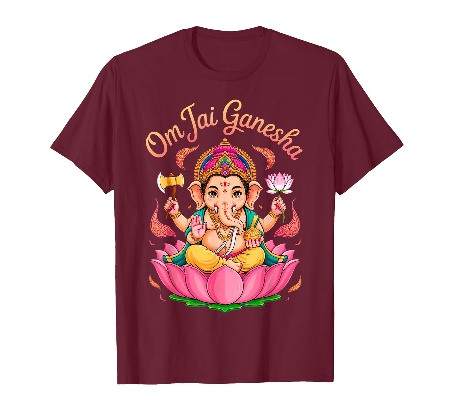 Hindu Ganesha Puja Elephant God India Meditation Yoga Murti T-Shirt