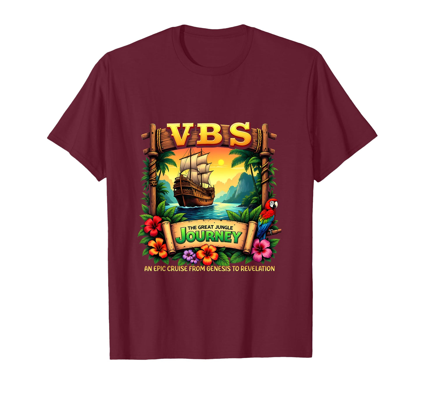 Jungle Journey VBS Campers Vacation Camp VBS 2025 Youth T-Shirt