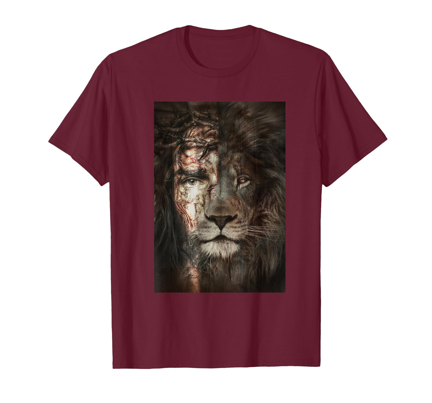 Jesus and lion Christian Gifts T-Shirt
