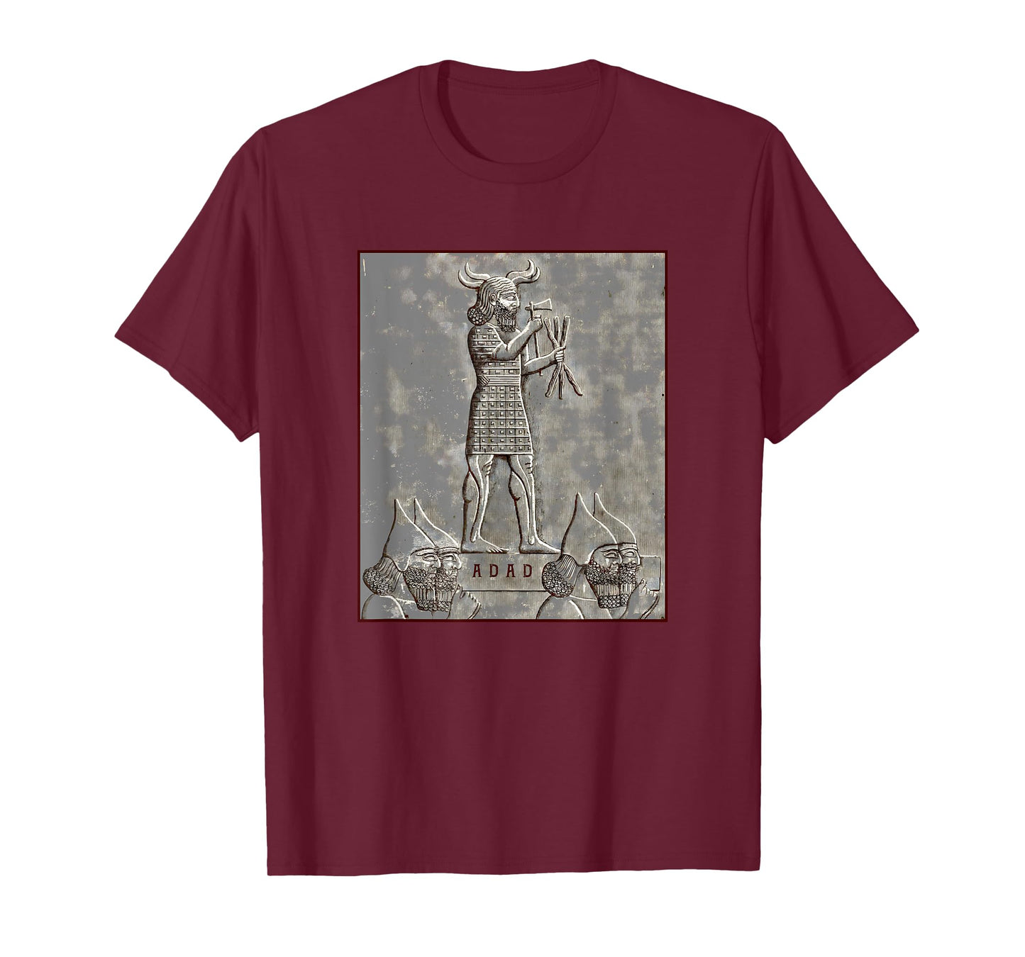 Adad Mesopotamian God of Tempest and Thunder Antique Art T-Shirt