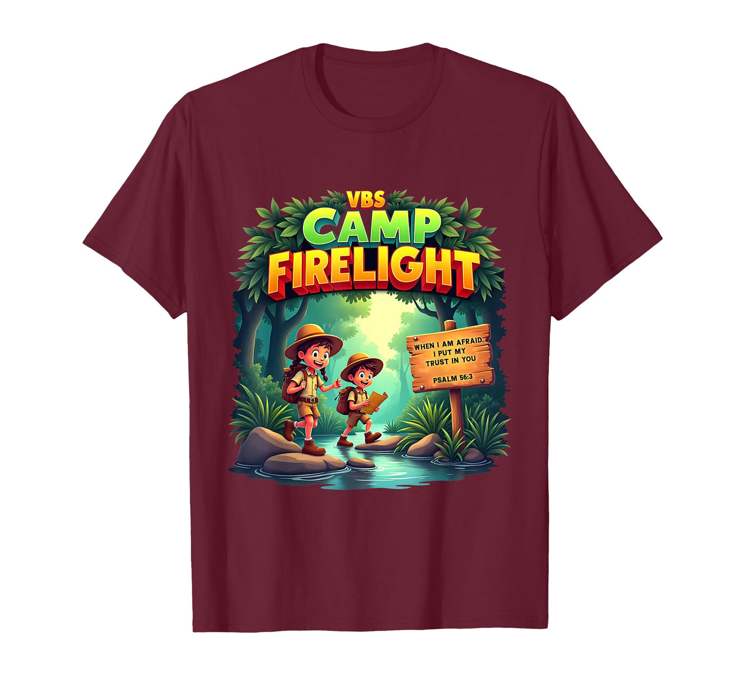 Firework 2025 VBS Camp Firelight Camp Vacation Bible School T-Shirt