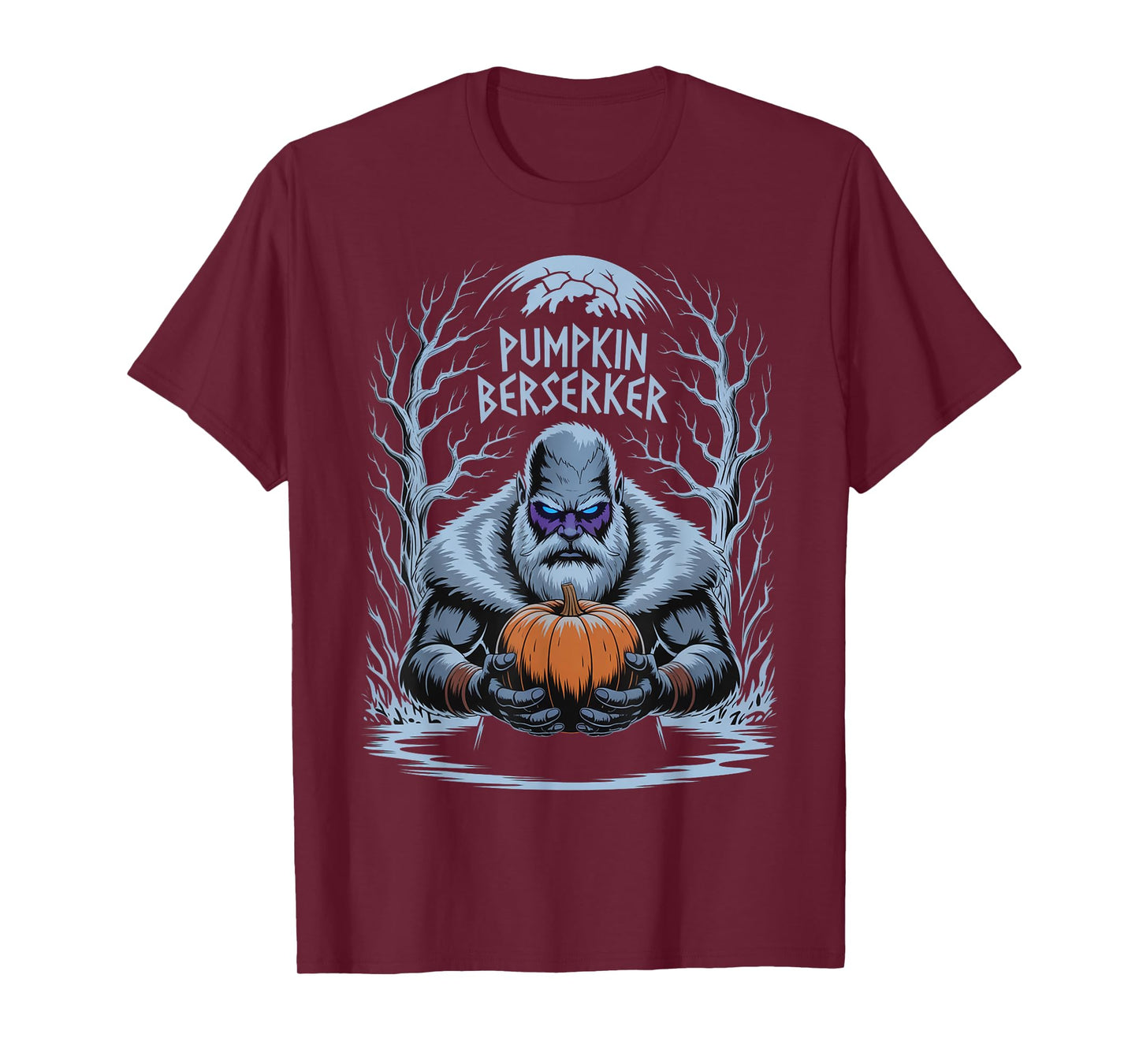 Pumpkin Head Berserker - Viking Warrior Halloween T-Shirt