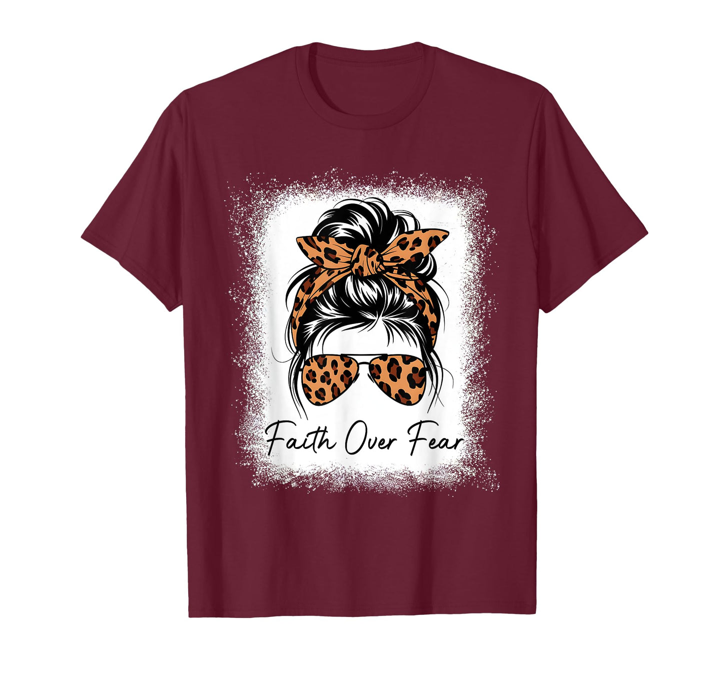 Love in Faith Loved Beyond Measure Christian Leopard Women T-Shirt
