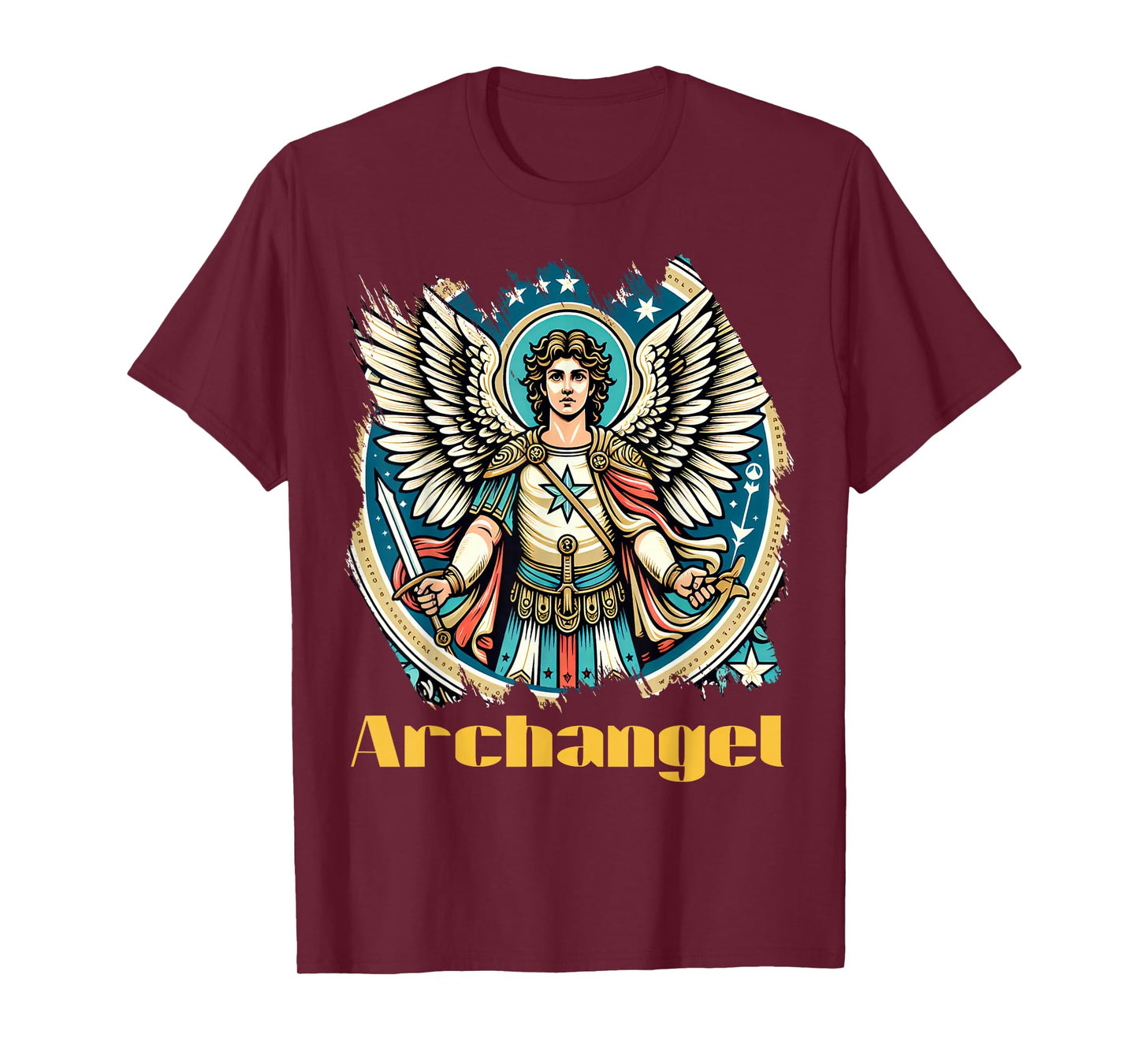 Archangel Costume Saint Michael Christian Angel Saint Patron T-Shirt
