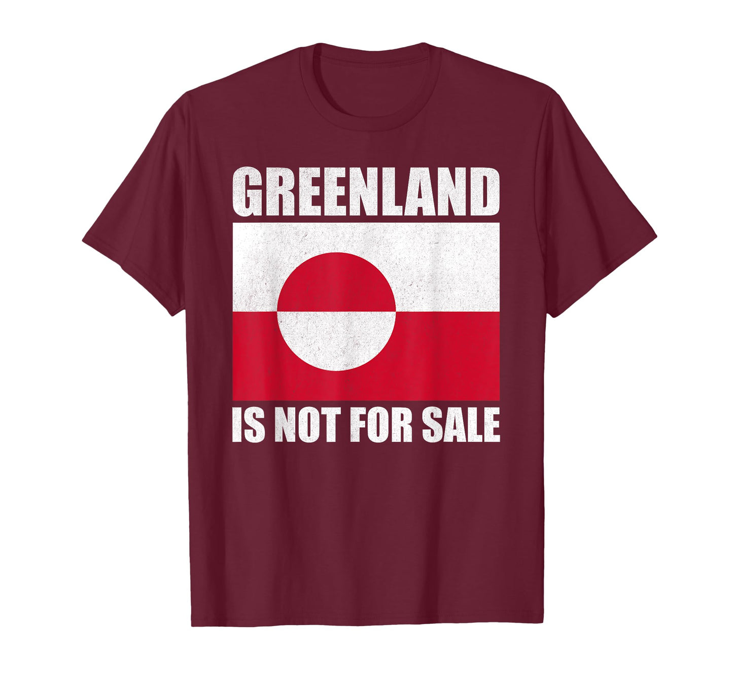 Greenland is not for sale, distressed greenland flag protest T-Shirt