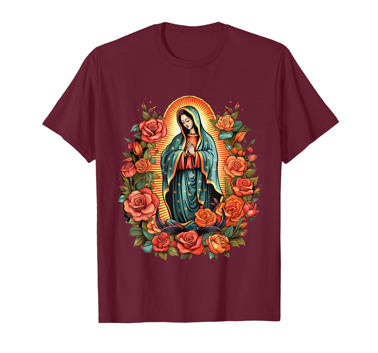 Virgen De Guadalupe Sant Mary For Christians, Catholics T-Shirt