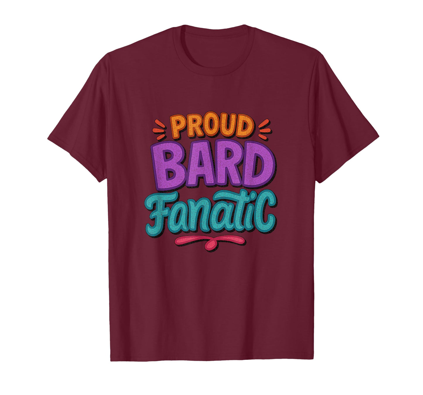 Distressed Proud Bard Fanatic Shakespeare Humorous Funny T-Shirt
