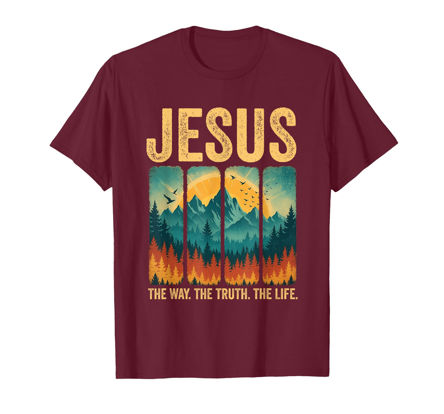 Jesus The Way Truth Life Women Men Kids Christian Worship T-Shirt