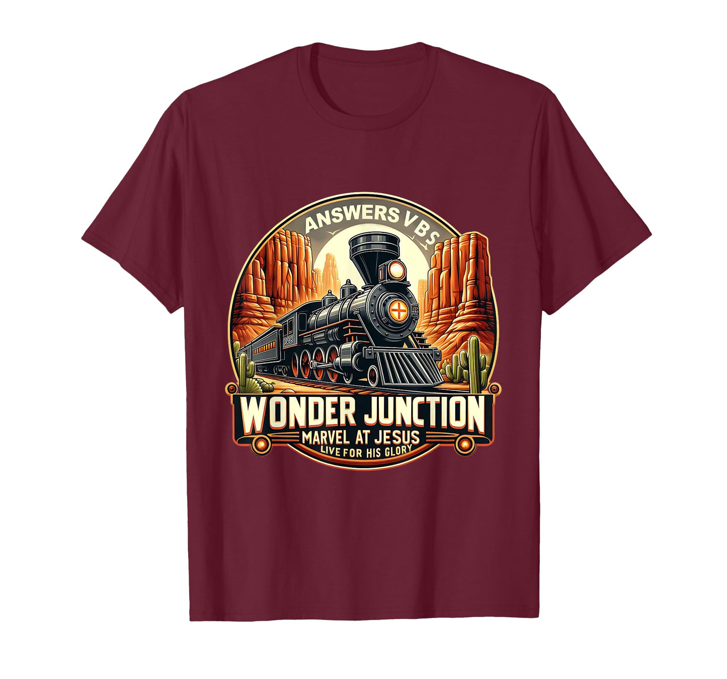 Answers VBS Wonder Junction Christian Train Theme Costume T-Shirt