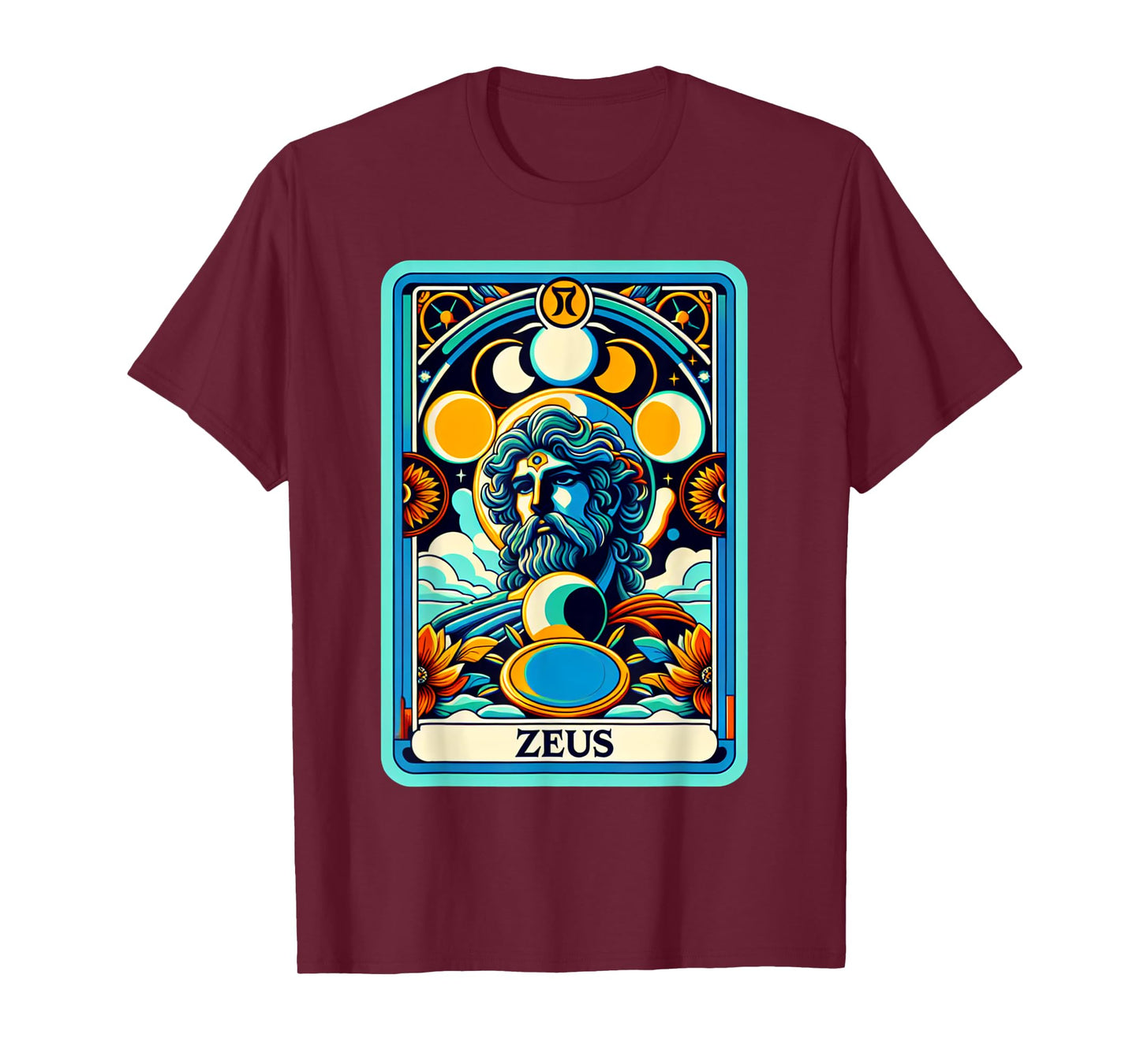 Zeus Tarot Card And Greek God Mythology T-Shirt