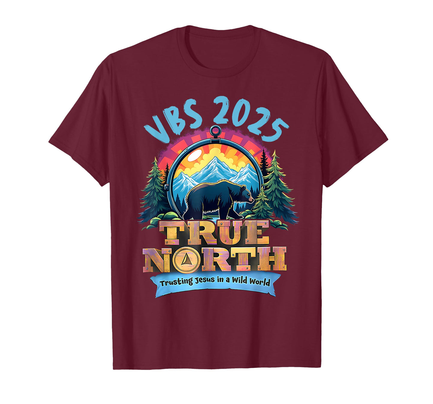 VBS 2025 True North Trusting Jesus Christian Summer Camp T-Shirt