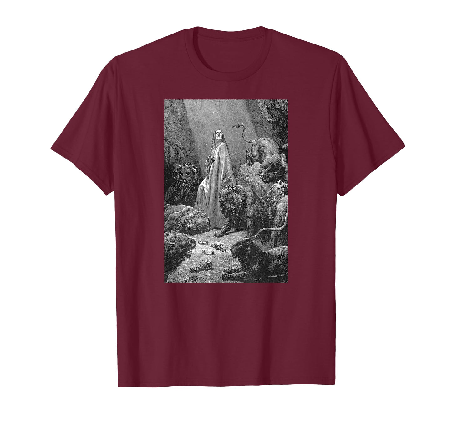Gustave Dore Daniel in the Lions Den T-Shirt