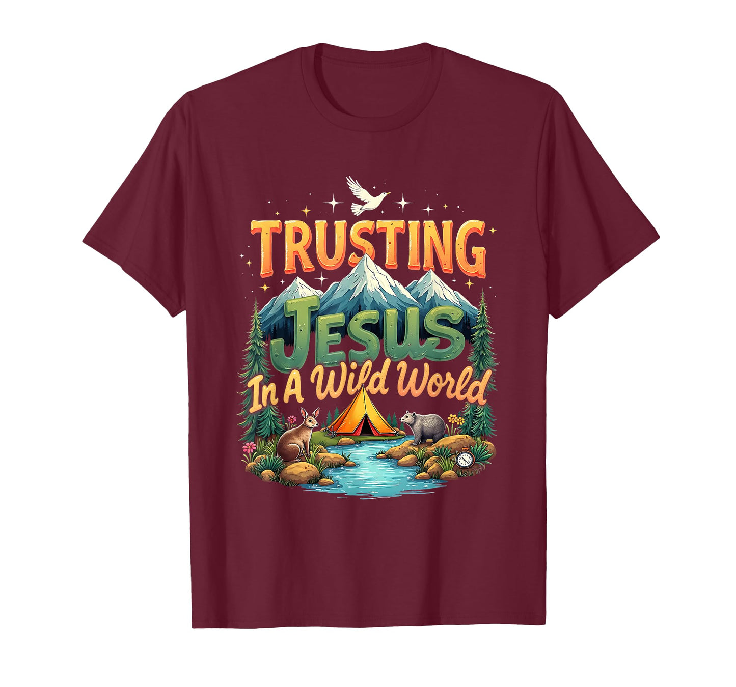 VBS 2025 Trusting Jesus Camp Christian Summer True North T-Shirt