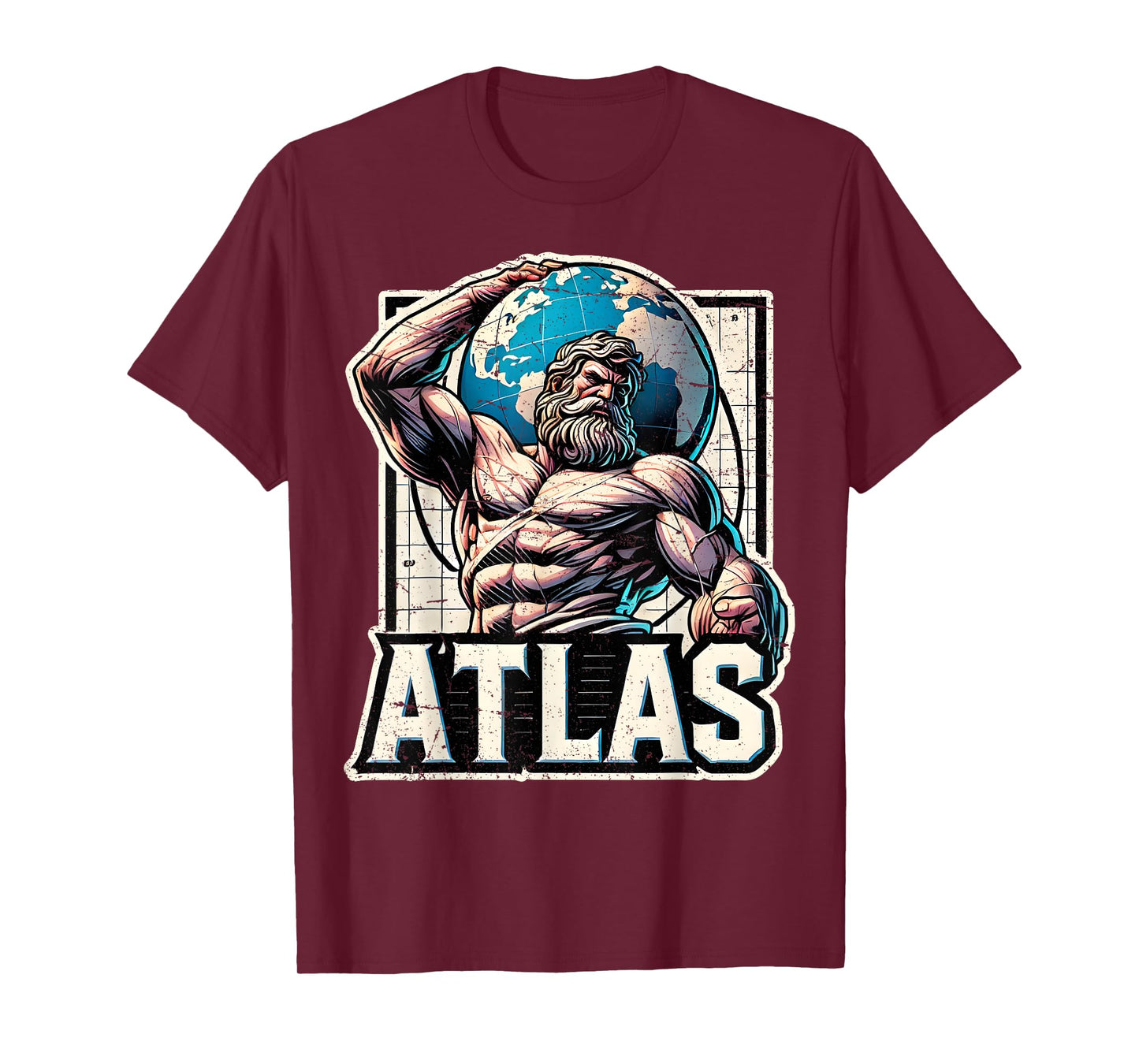 Atlas Greek God Mythology Titan Ancient Greece T-Shirt