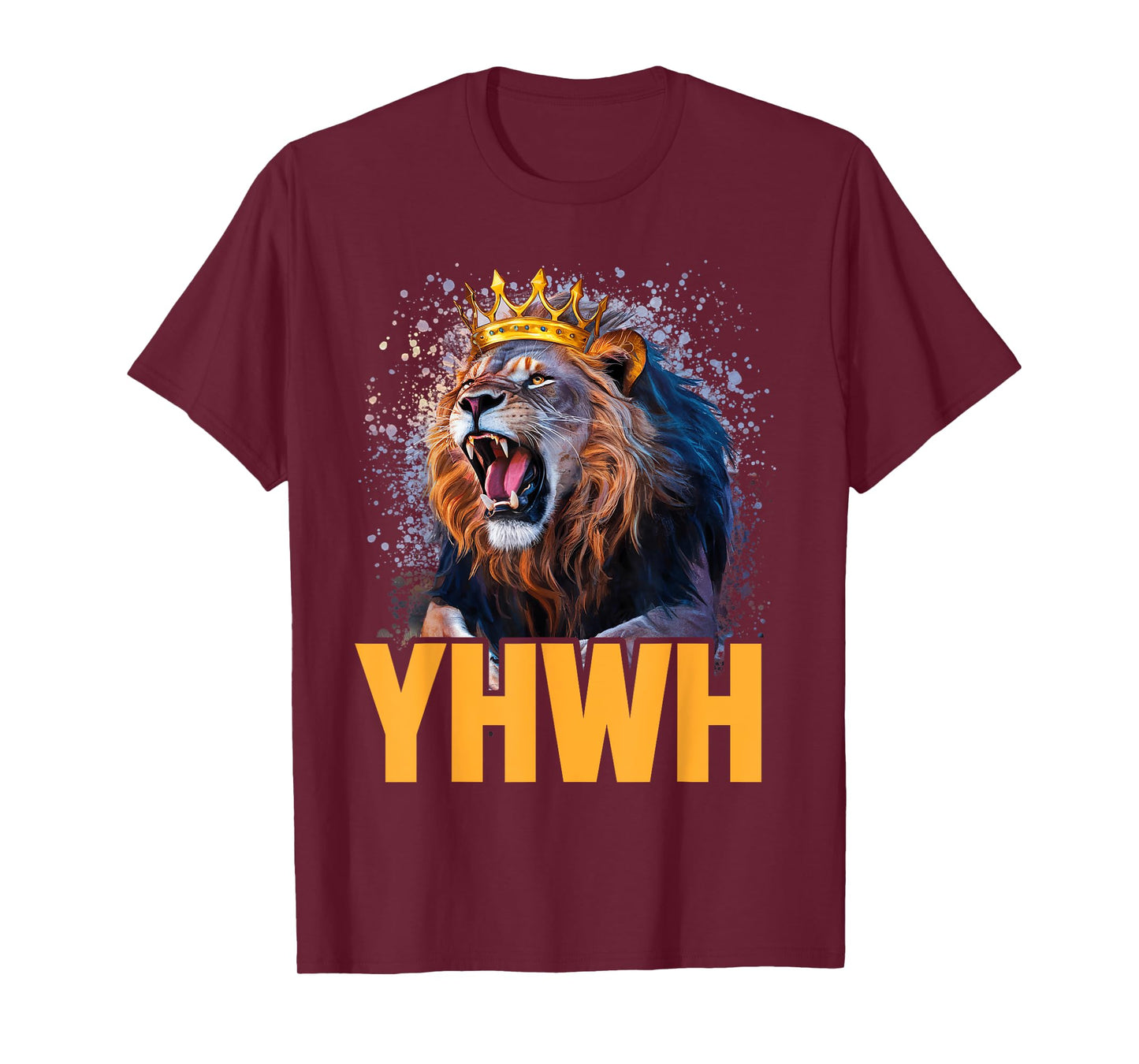 Yhwh Lion Of Judah Yahweh In Hebrew Jesus Christian T-Shirt