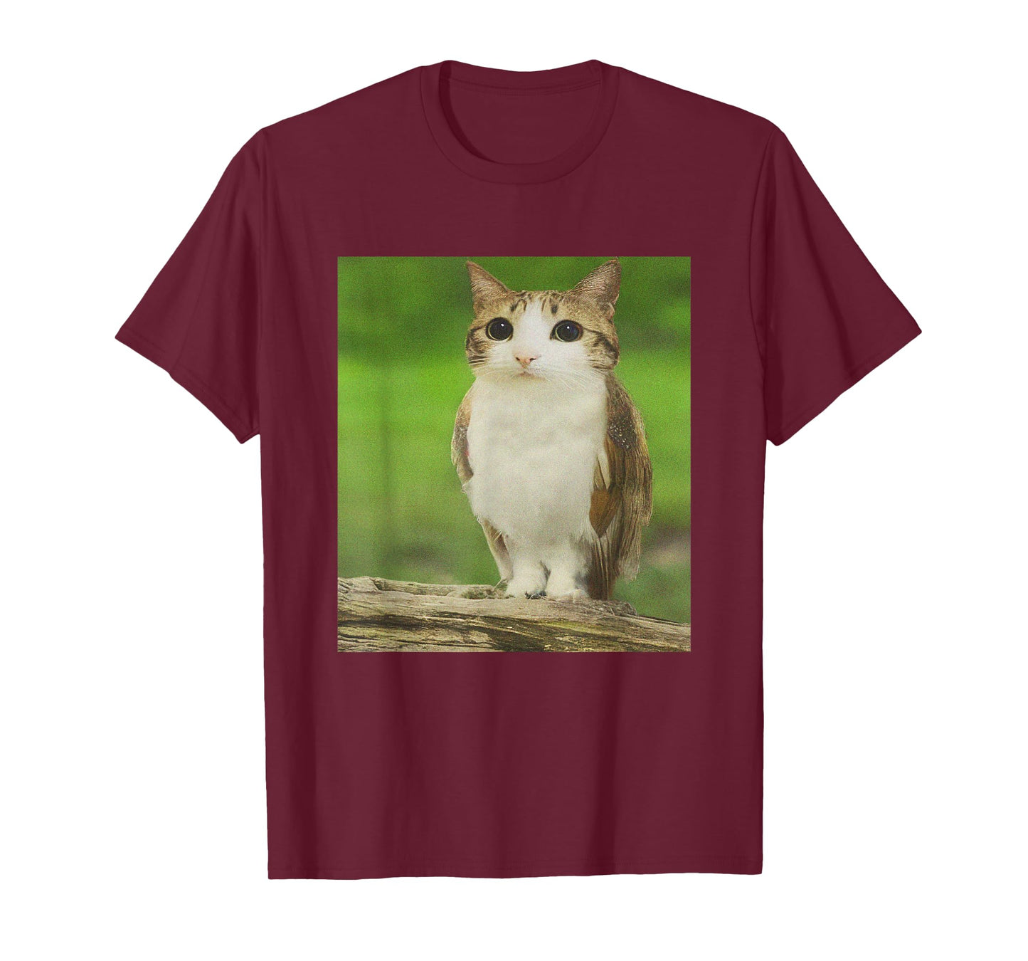 Meowl Cat Owl Funny Cursed Internet Trendy Meme T-Shirt