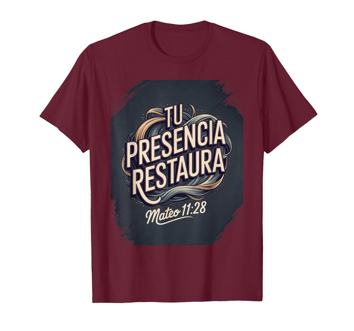 Tu Presencia Restaura – Mateo 11:28 Christian Faith Design T-Shirt