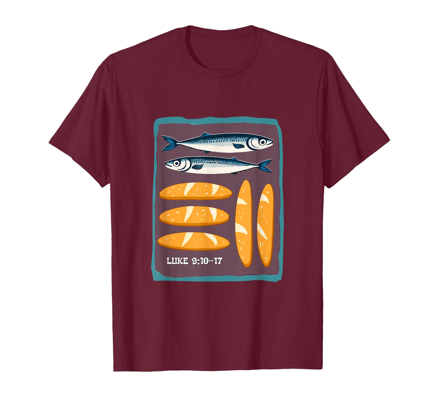 Faith Camp Fish & Loaves apparel – Luke 9:10–17 T-Shirt