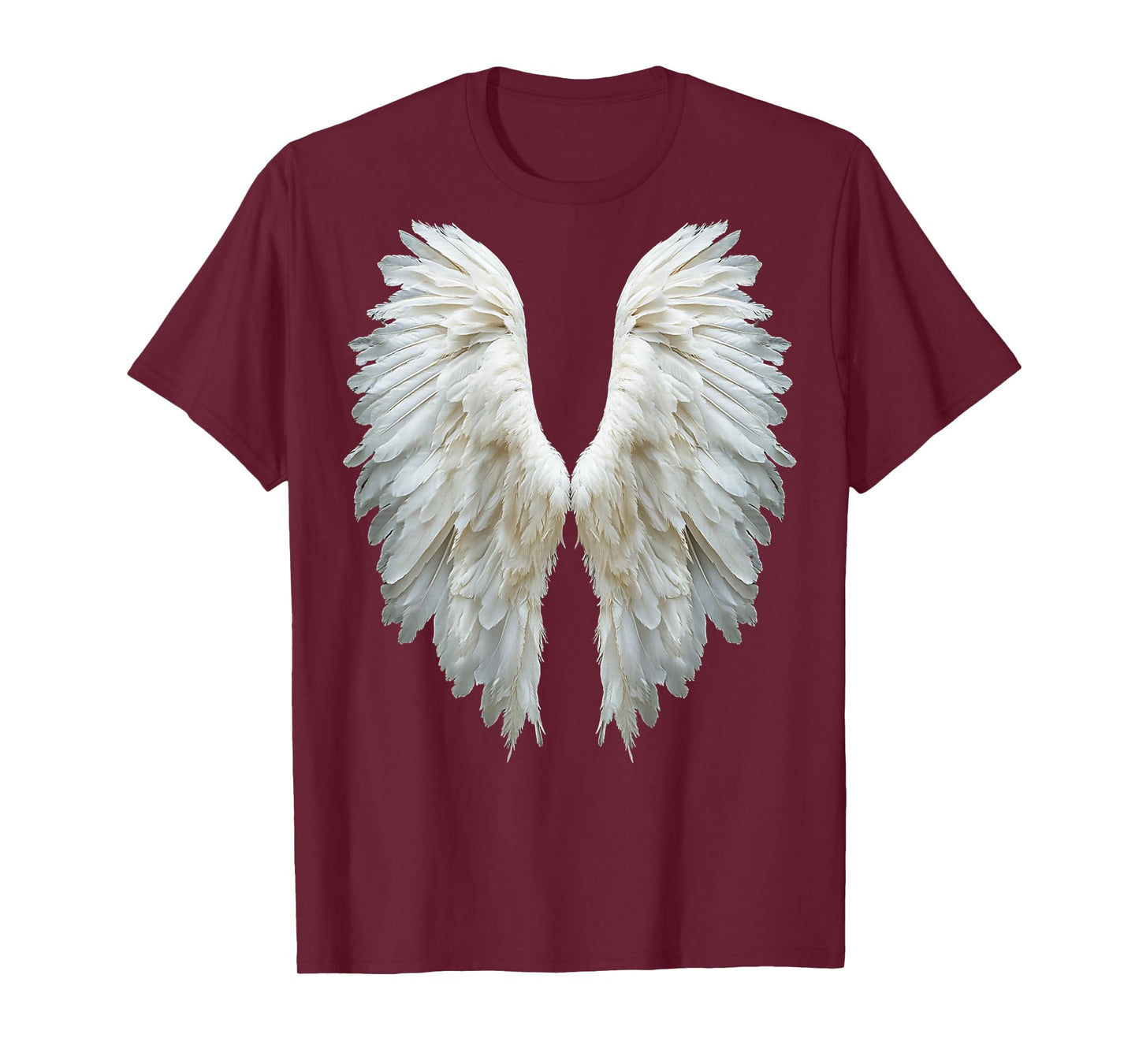 Angel Wings On Back Of A T-Shirt