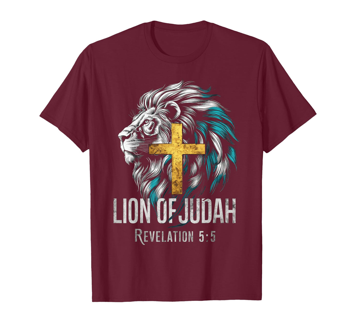 Lion of Judah Christian Cross T-Shirt