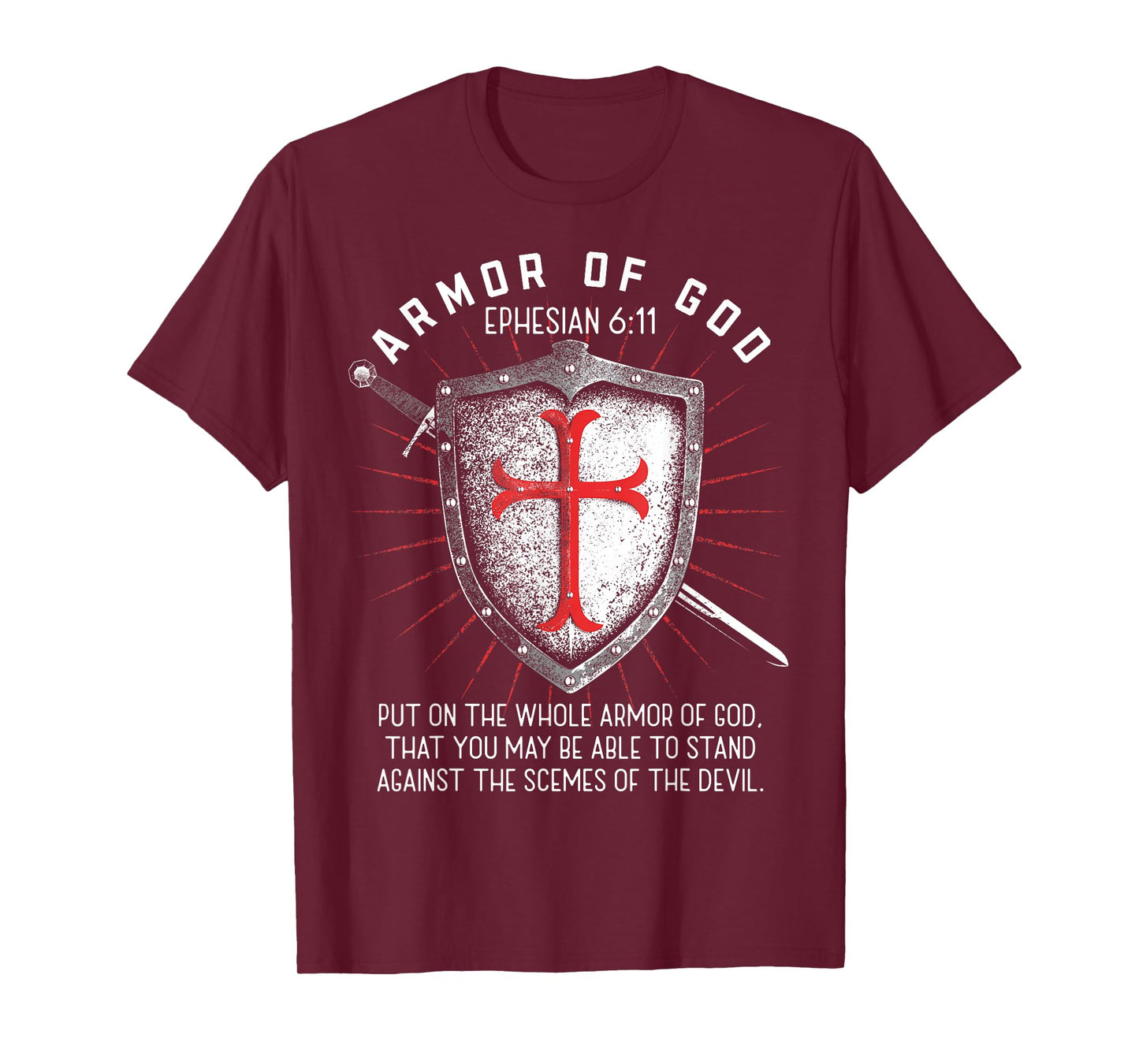 Armor Of God Ephesians 6:17 Bible Verse T Christian T-Shirt