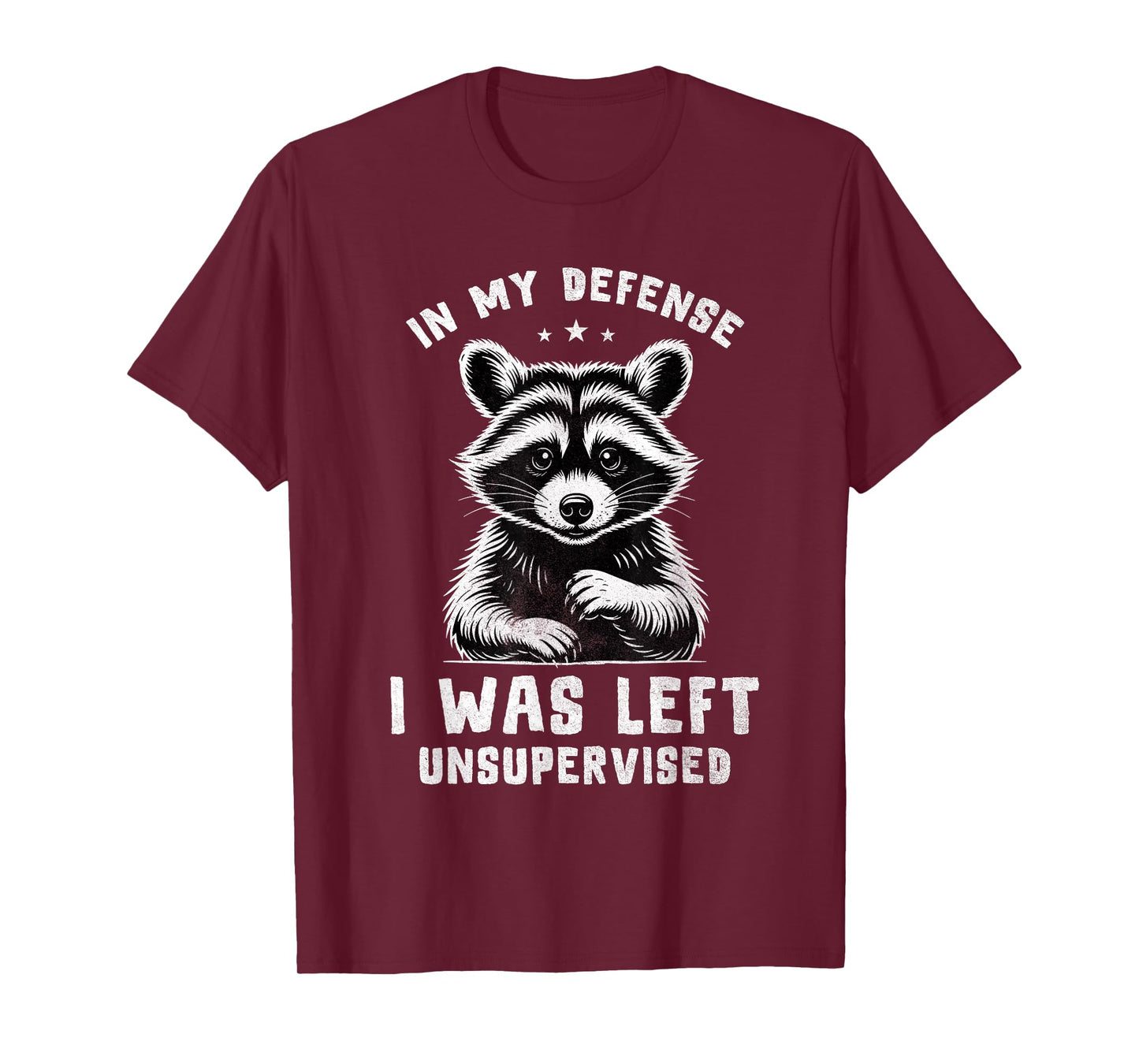 Vintage in My Defense I was Left Unsupervised Funny Sayings T-Shirt