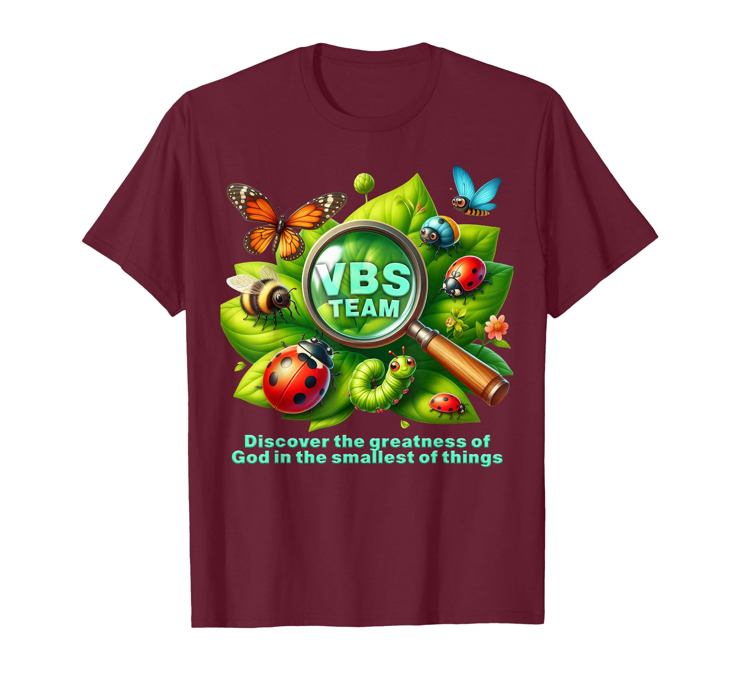 VBS 2025 Magnified VBS Vacation Bible School Christian Camp T-Shirt