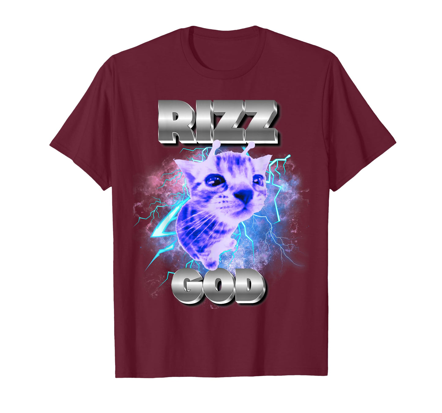 Rizz God Cat Meme Funny Memes Internet Memes Gen-Z Memes Kid T-Shirt