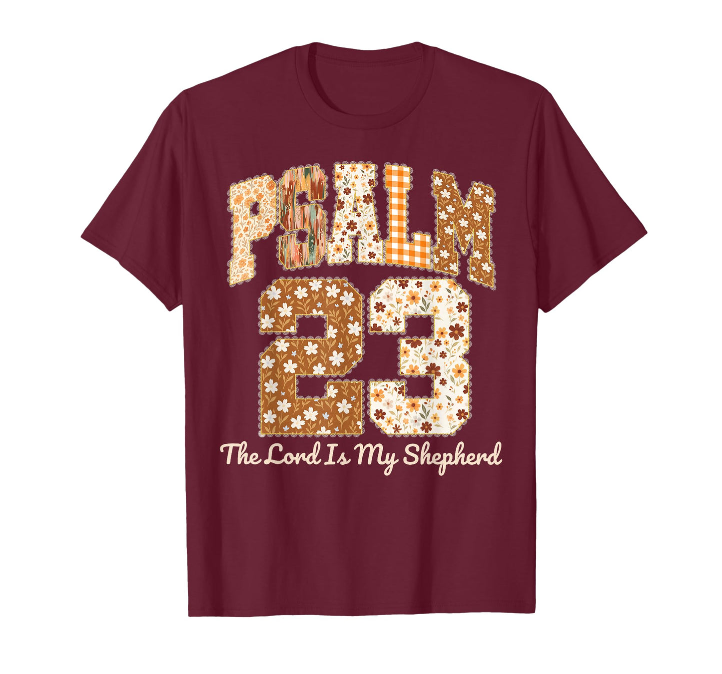 Psalm 23 The Lord is My Shepherd Christian Fall Thanksgiving T-Shirt