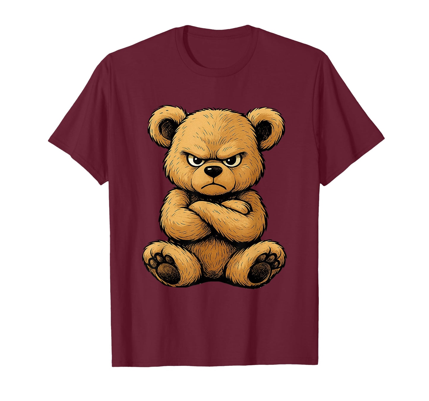 Teddy Bear Angry Teddy Bear Lover Graphic Design Humor T-Shirt