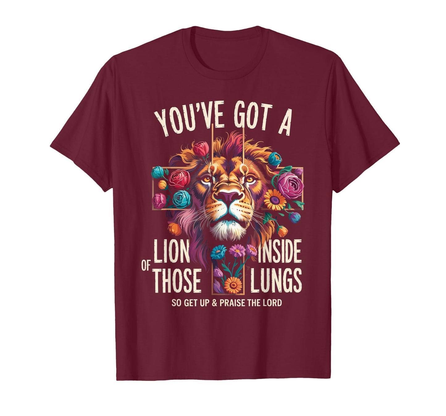 Brandon You Got a Lion Inside of Those Lungs Praise the Lord T-Shirt