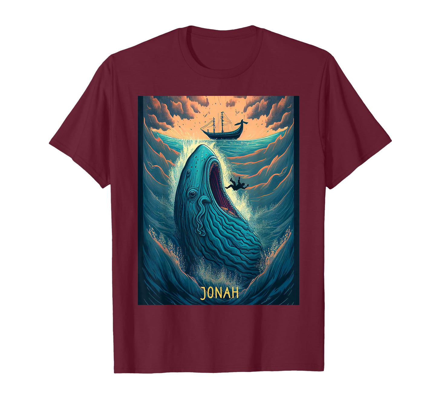 Cute Jonah and The Whale Bible Story T-Shirt