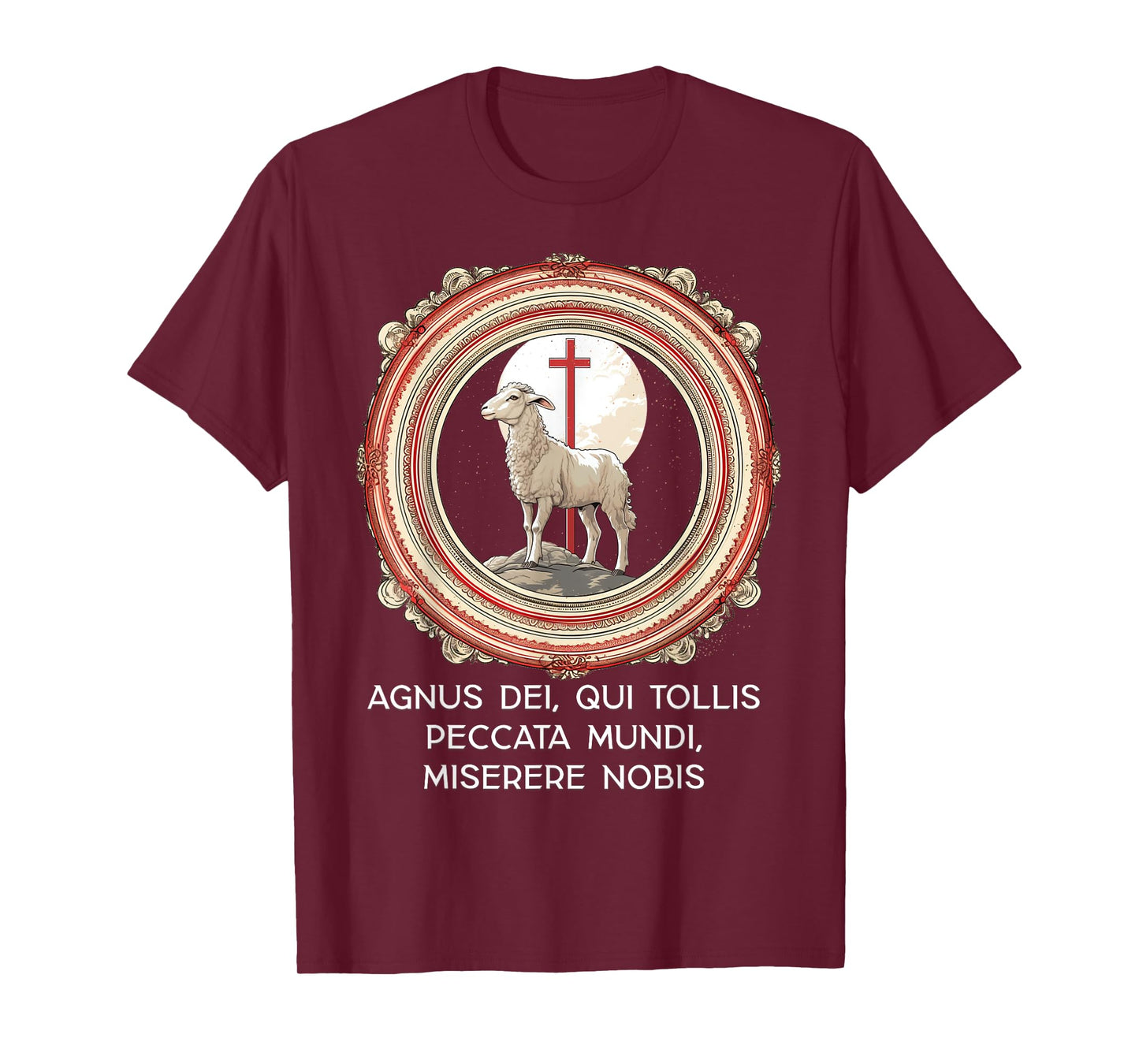 Agnus Dei Sanctus Traditional Latin Mass Catholic T-Shirt